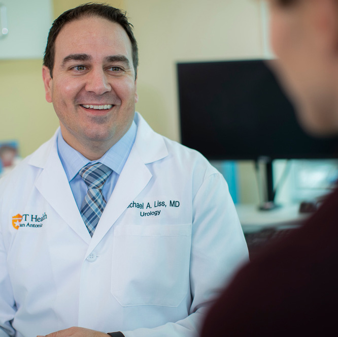 Doctor speaking with patient
